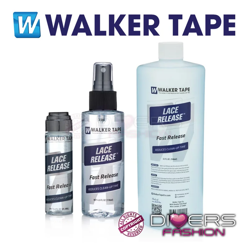 Solvente Capilar Lace Release Walker Tape: Rapidez e Proteção da Rede (lace)