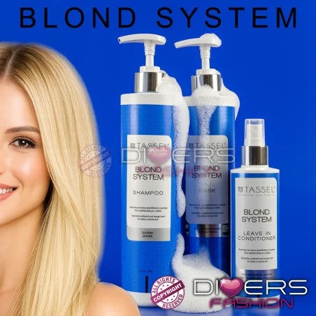 Blond System Tassel – Gama Profissional de Neutralização para Cabelos Loiros e Brancos