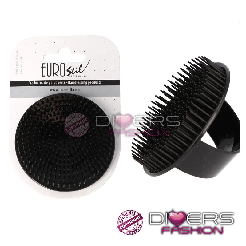 Escova de Massagem para Champô – Preto | Eurostil