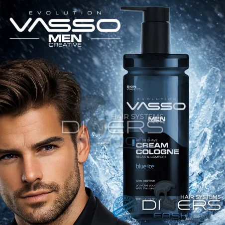 After Shave - Cream Cologne Blue Ice – Frescura, Conforto e Proteção Pós-Barba