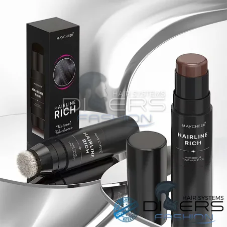 Stick Duplo de Maquilhagem Capilar Hairline Rich – Batom + Pincel Aplicador